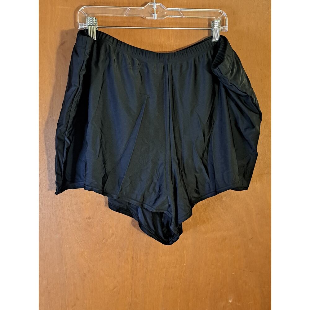 Women's Avenue Plus Size 28 Black Swim Bottoms